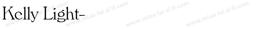Kelly Light字体转换